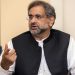 Shahid Khaqan Abbasi, Pakistan's prime minister, speaks during an interview in Karachi, Pakistan, on Saturday, Aug. 26, 2017. U.S. President Donald Trump's strategy for the nation's longest-running war in Afghanistan will meet the same fate as the plans of his predecessors, according to Abbasi. Photographer: Asim Hafeez/Bloomberg via Getty Images